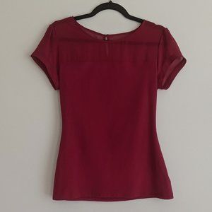 NWT Express Sheer Top Panel Blouse